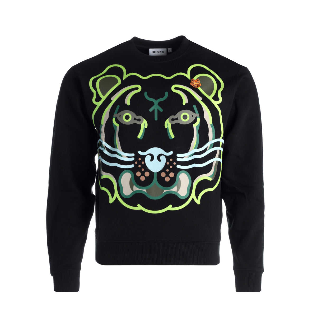 Kenzo Paris SS22 K Tiger Classic Men's Pullover Sweatshirt Black