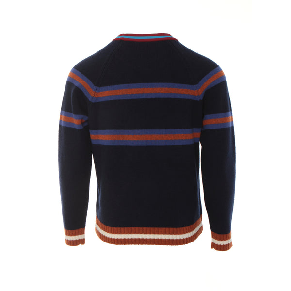 Kenzo Striped Jumping Tiger Wool Jumper