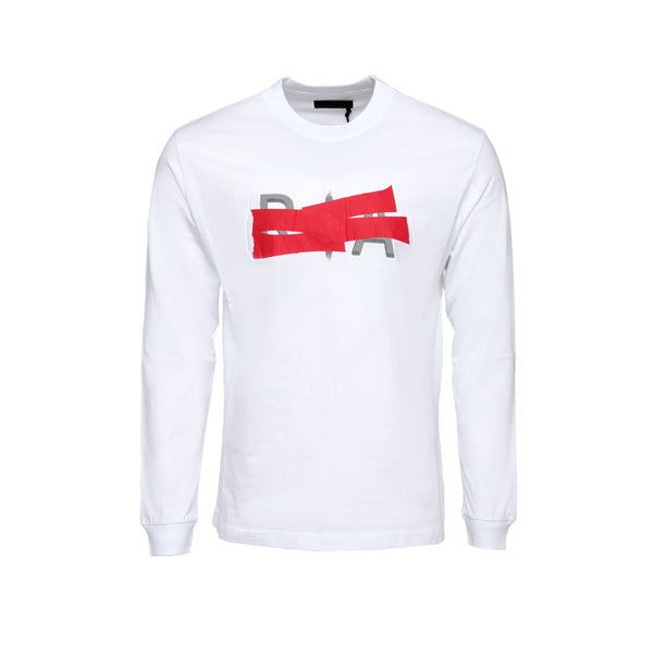 RtA Logo Taped LS Men's Tee White - SIZE Boutique