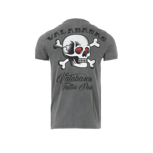 Valabasas Vintage Tatshop1 Grey Men's Graphic Tee Grey - SIZE Boutique