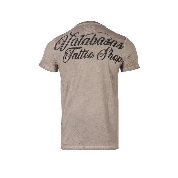 Valabasas Vintage Brown Tatshop 3 Men's Graphic Tee - SIZE Boutique