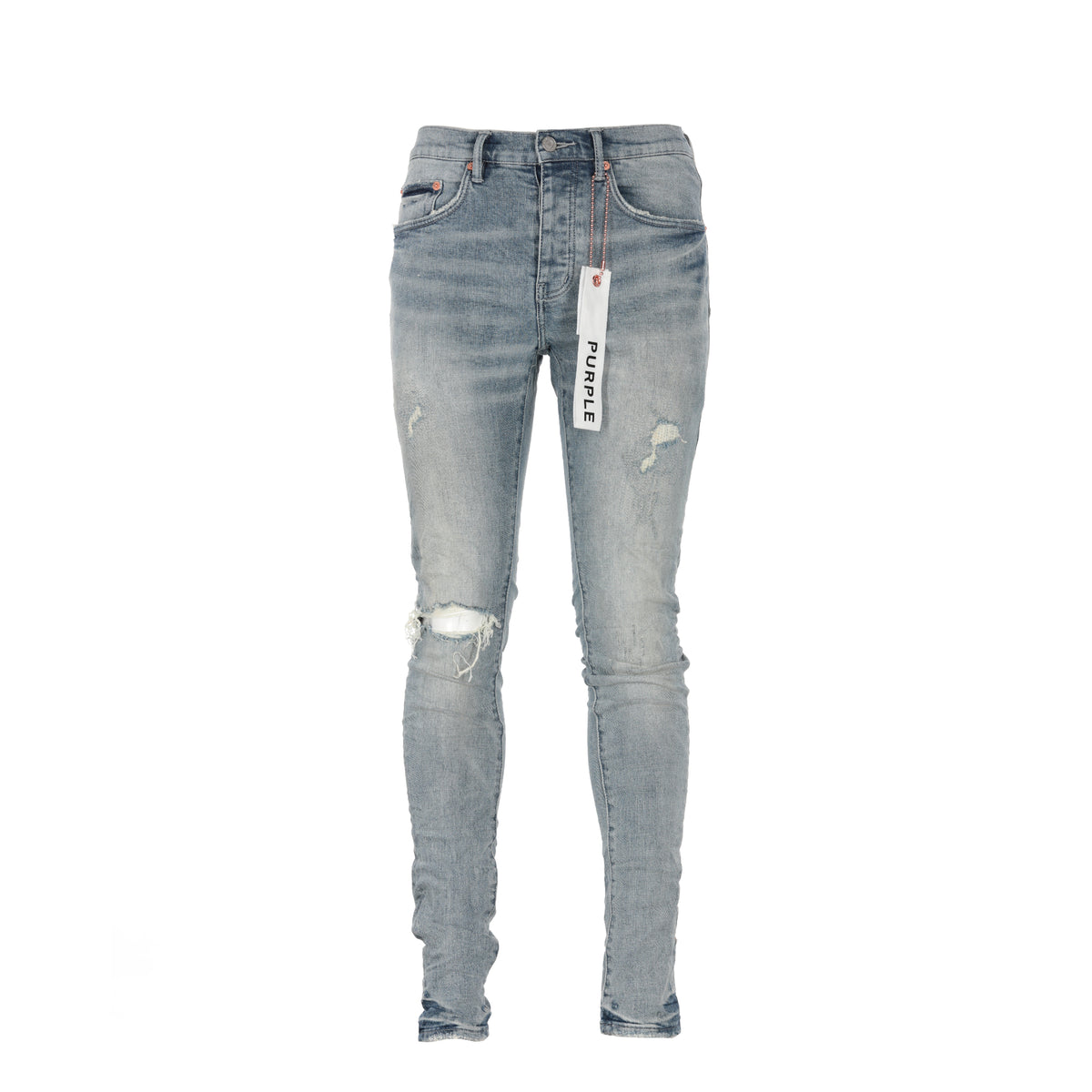 Purple Brand Denim Three Year Light Indigo Men's Designer Jeans