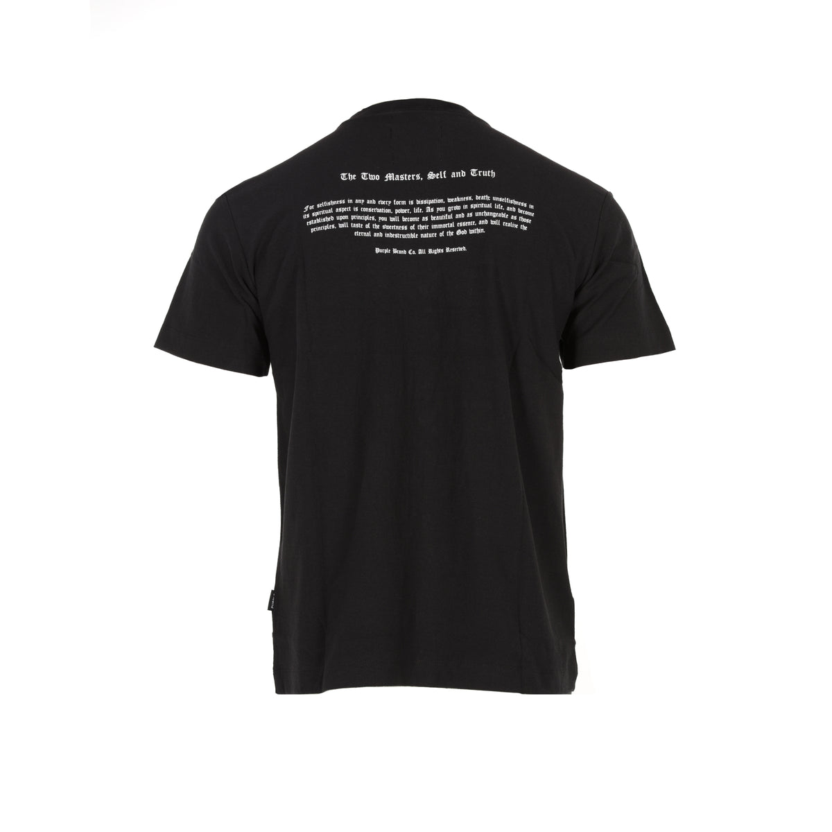 Purple Brand Textured Jersey SS Tee Triumph Men's Graphic Tee Black