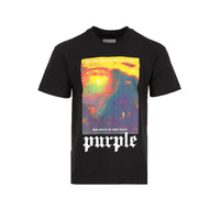 Purple Brand Textured Jersey SS Tee Triumph Men's Graphic Tee Black