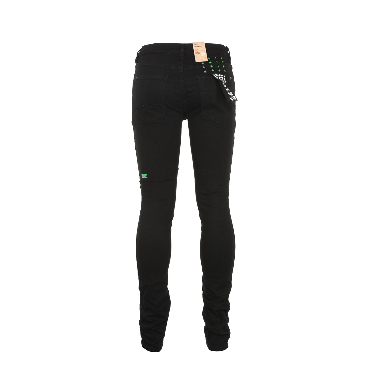 Ksubi Van Winkle Neon Men's Designer Skinny Jeans Jet Black