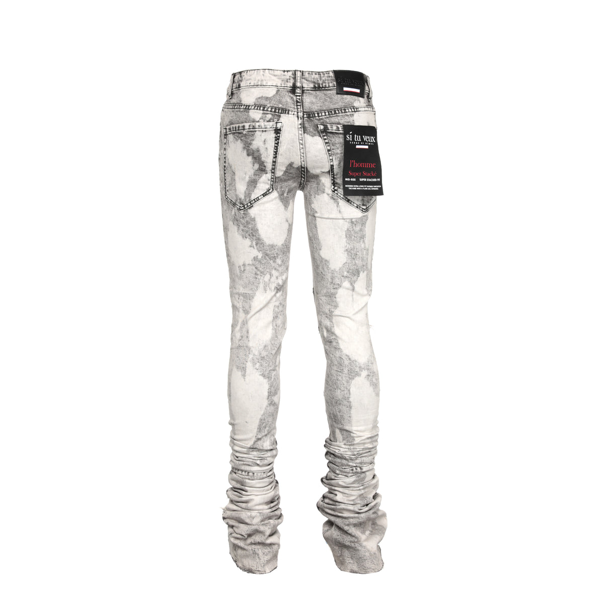 Si Tu Veux Warren Super Stacked Men's SkinnyJeans - SIZE Boutique