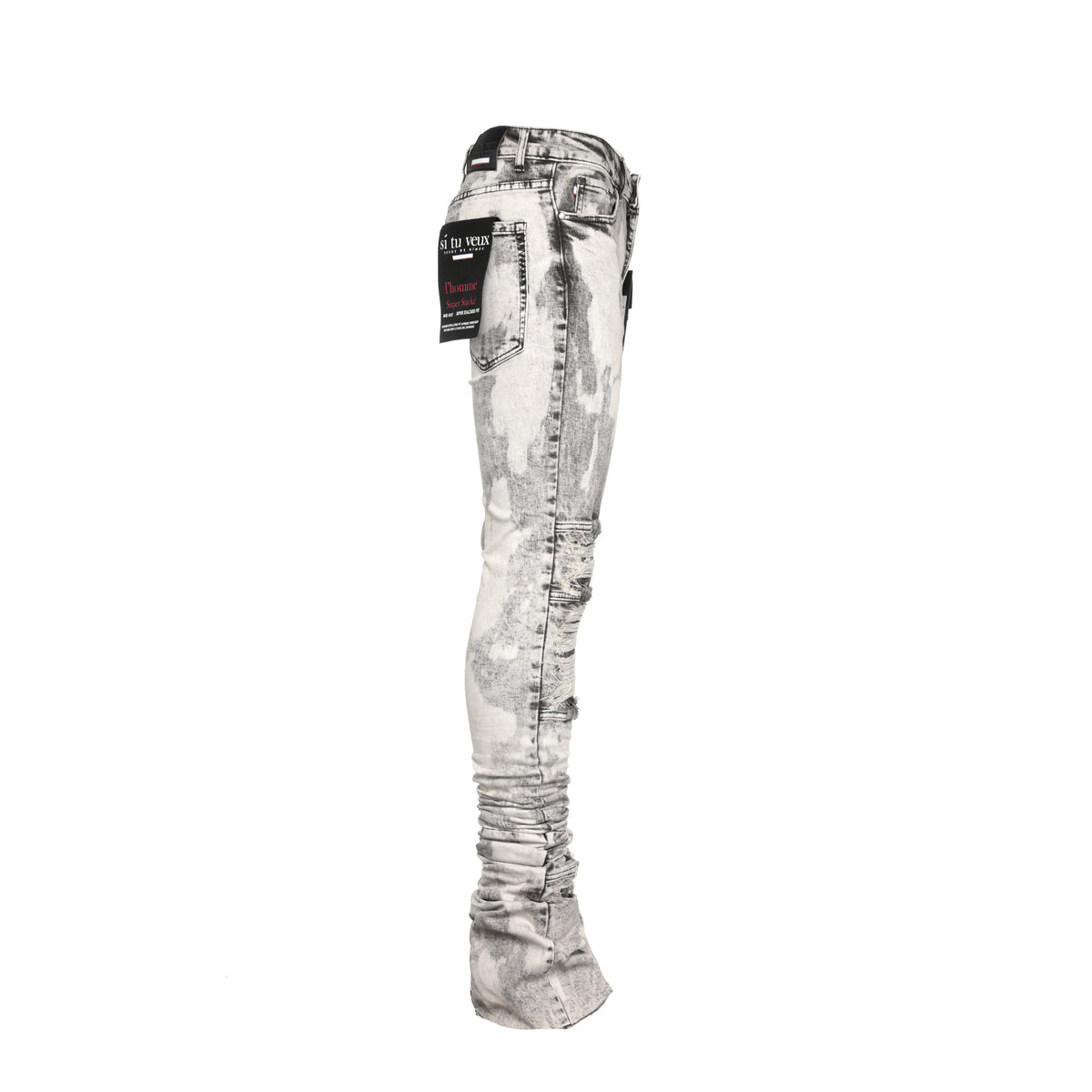 Si Tu Veux Warren Super Stacked Men's SkinnyJeans - SIZE Boutique