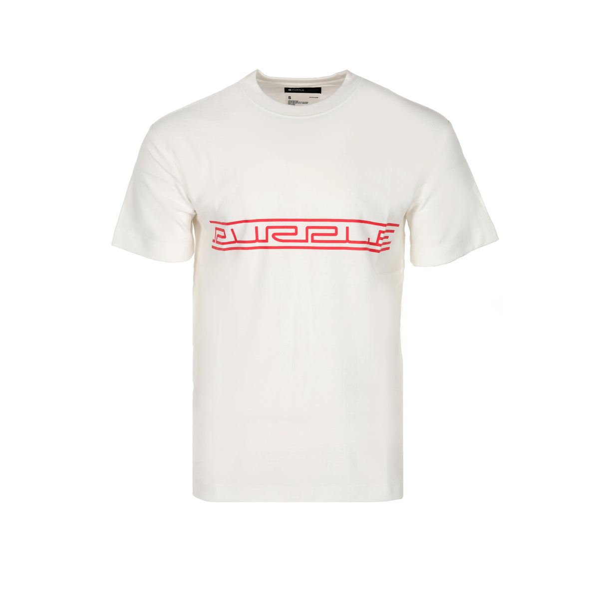 Purple Brand Textured Jersey Men's SS Tee Wire Frame Coconut Milk