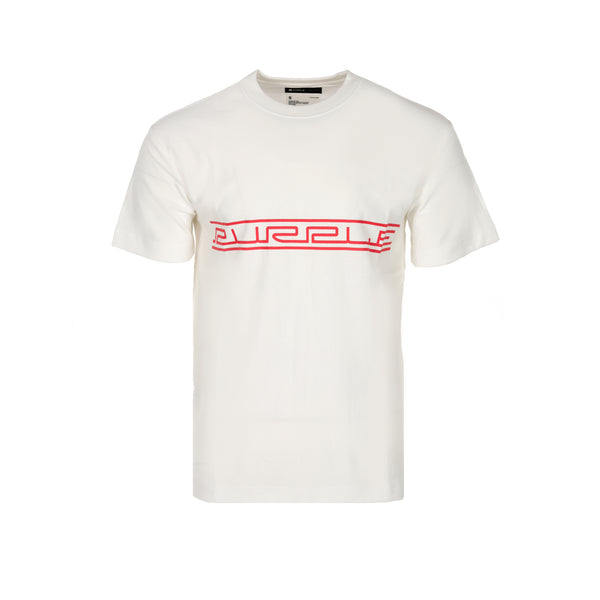Purple Brand Textured Jersey Men's SS Tee Wire Frame Coconut Milk