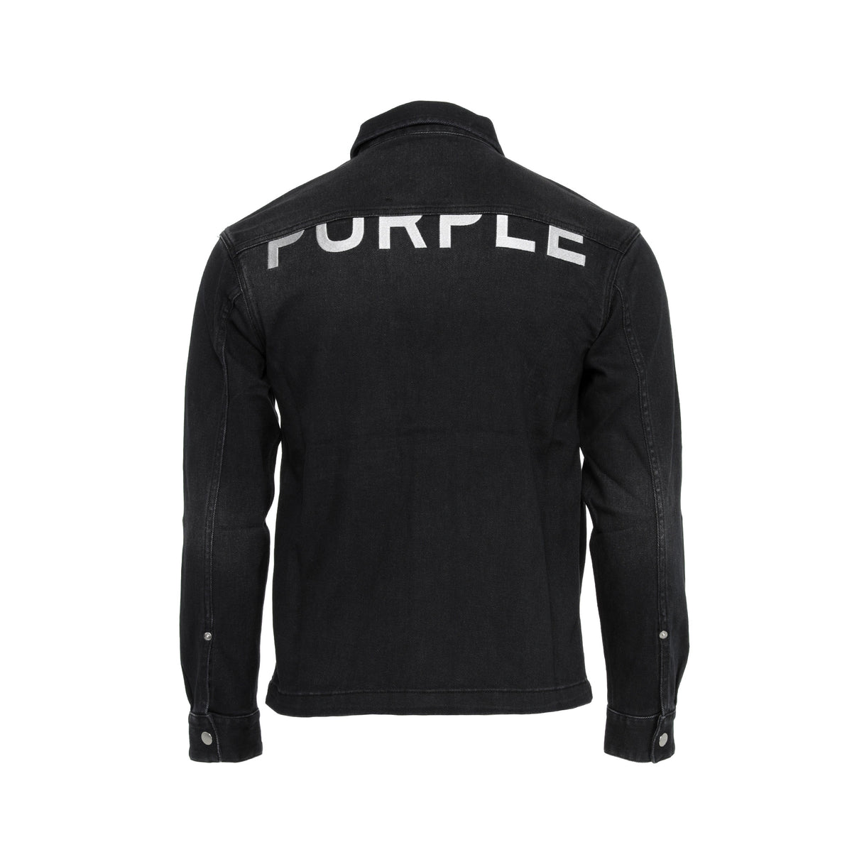 P033 Wordmark Black Beauty Men's Zip Up Jean Jacket - SIZE Boutique