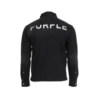 P033 Wordmark Black Beauty Men's Zip Up Jean Jacket - SIZE Boutique