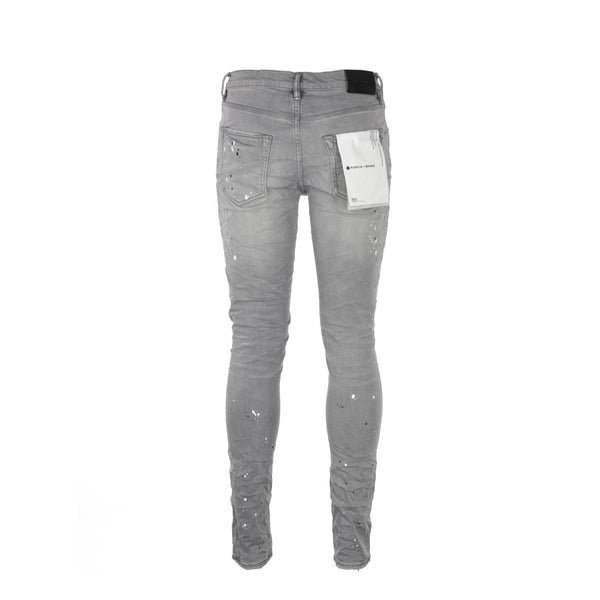 Purple Brand P001 Worn Grey Paint Blowout Jean