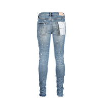 Purple Brand P001 - Worn Light Indigo Destroy Men's Jeans