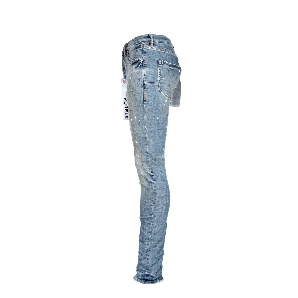Purple Brand P001 - Worn Light Indigo Destroy Men's Jeans
