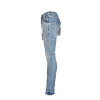 Purple Brand P001 - Worn Light Indigo Destroy Men's Jeans