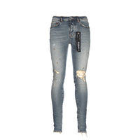 Purple Brand P001 LE Worn Light Indigo Blowout Mens Designer Jean