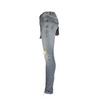 Purple Brand P001 LE Worn Light Indigo Blowout Mens Designer Jean