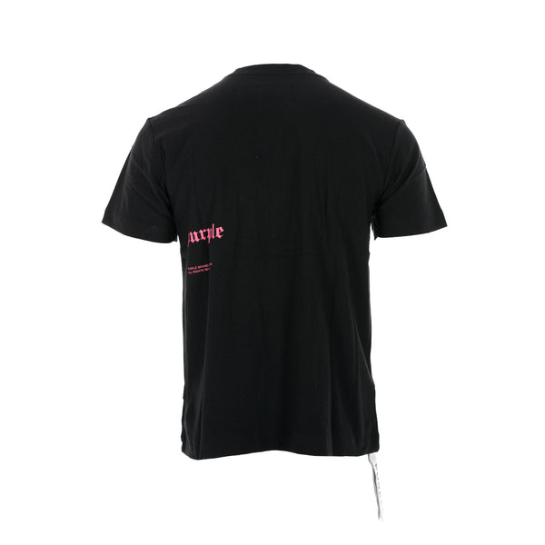 Purple Brand FW22 Black Beauty Textured Jersey Men's SS Tee
