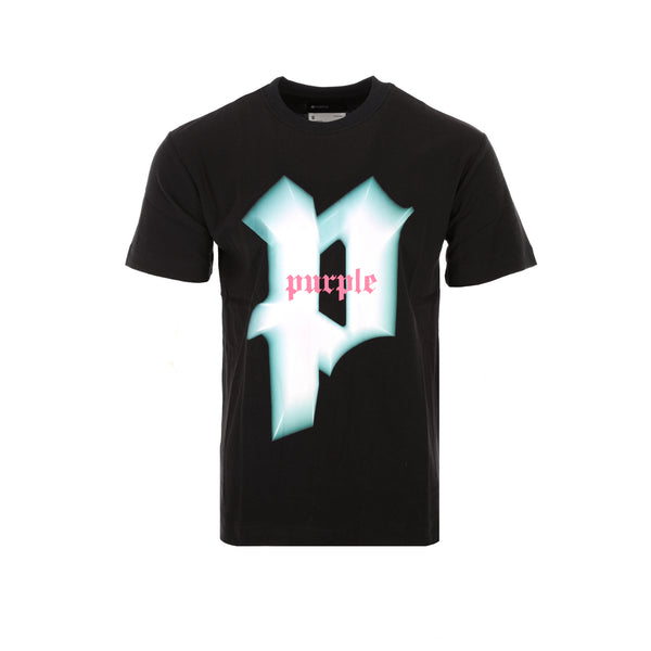 Purple Brand FW22 Black Beauty Textured Jersey Men's SS Tee