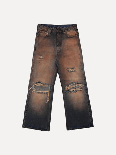 Dark Walnut Thrashed Denim