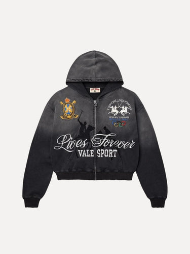 Rock Zip Up Hoodie