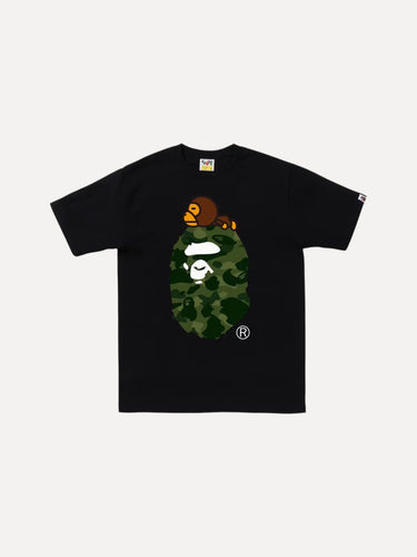 Color Camo Milo On Big Ape T-Shirt Blk Green