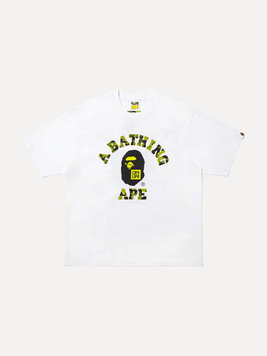 ABC Camo College T-Shirt White Green