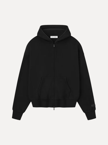 Classic Fleece Zip Up Hoodie Jet Black