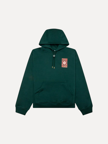Gothic Stacked Logo Print Hoodie