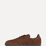 Adidas Originals Samba Leather Sneakers Brown at SIZE Boutique side view