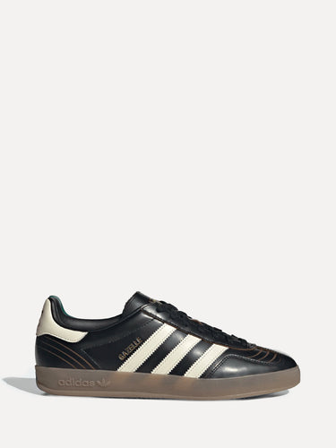 ADIDAS Gazelle Indoor Satin Black Leather | SIZE Boutique ADIDAS Gazelle Indoor Satin Black Leather | SIZE Boutique