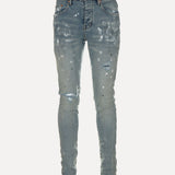 Light Indigo Paint Blowout Jean - SIZE Boutique