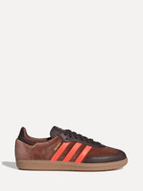 Adidas Samba OG Preloved Brown Fade Velvet Sneakers - SIZE Boutique