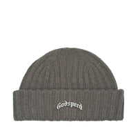 Godspeed OG Logo Emblem Grey Beanie Hat - SIZE Boutique