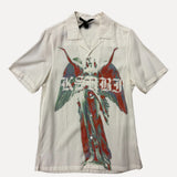 ShopSizeUSA Angel Graphic Short Sleeve Shirt White at SIZE Boutique