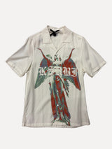ShopSizeUSA Angel Graphic Short Sleeve Shirt White at SIZE Boutique