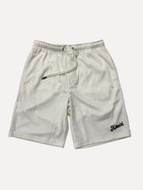 Ksubi Script Logo Mesh Athletic Drawstring Basketball Shorts in White at SIZE Boutique