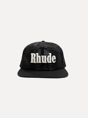 Rhude Logo Mesh Hat Black