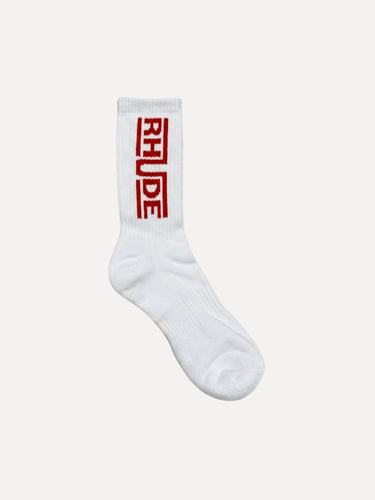Rhude Champions Logo Sock White