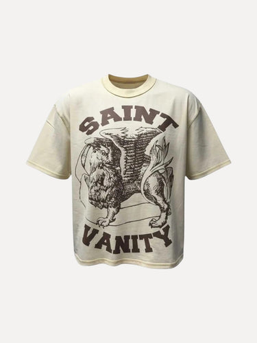 Griffin T-Shirt Cream Brown