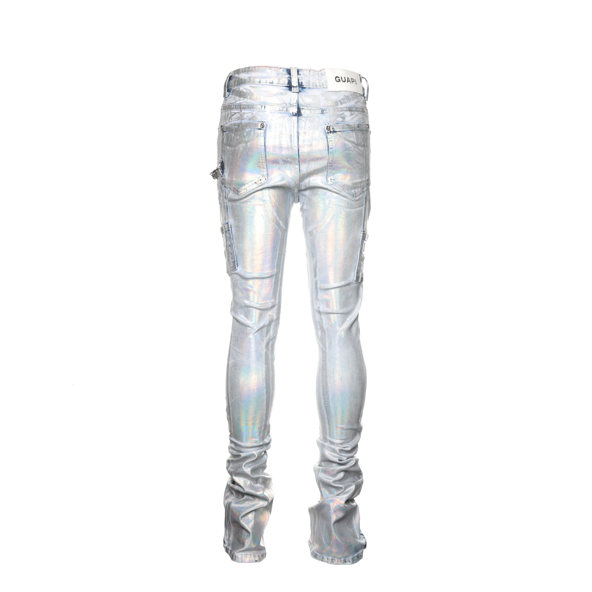 Guapi Steel Blue Prism Men's Stacked Jeans - SIZE Boutique