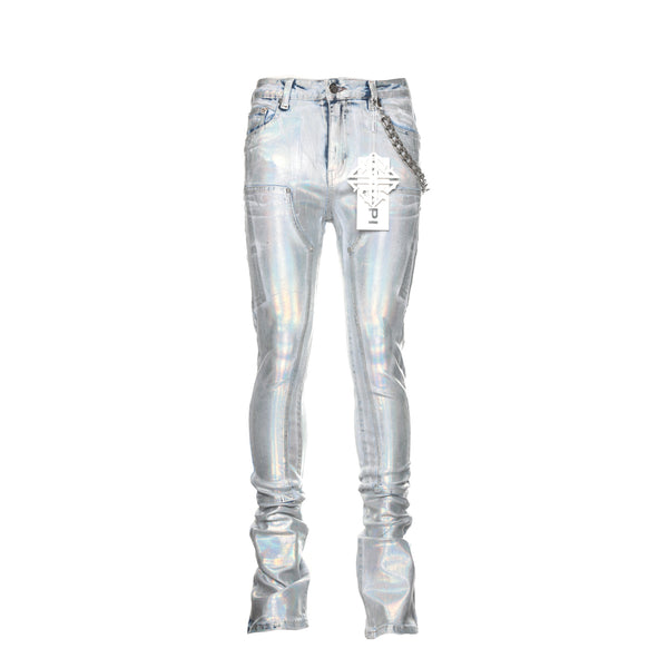 Guapi Steel Blue Prism Men's Stacked Jeans - SIZE Boutique