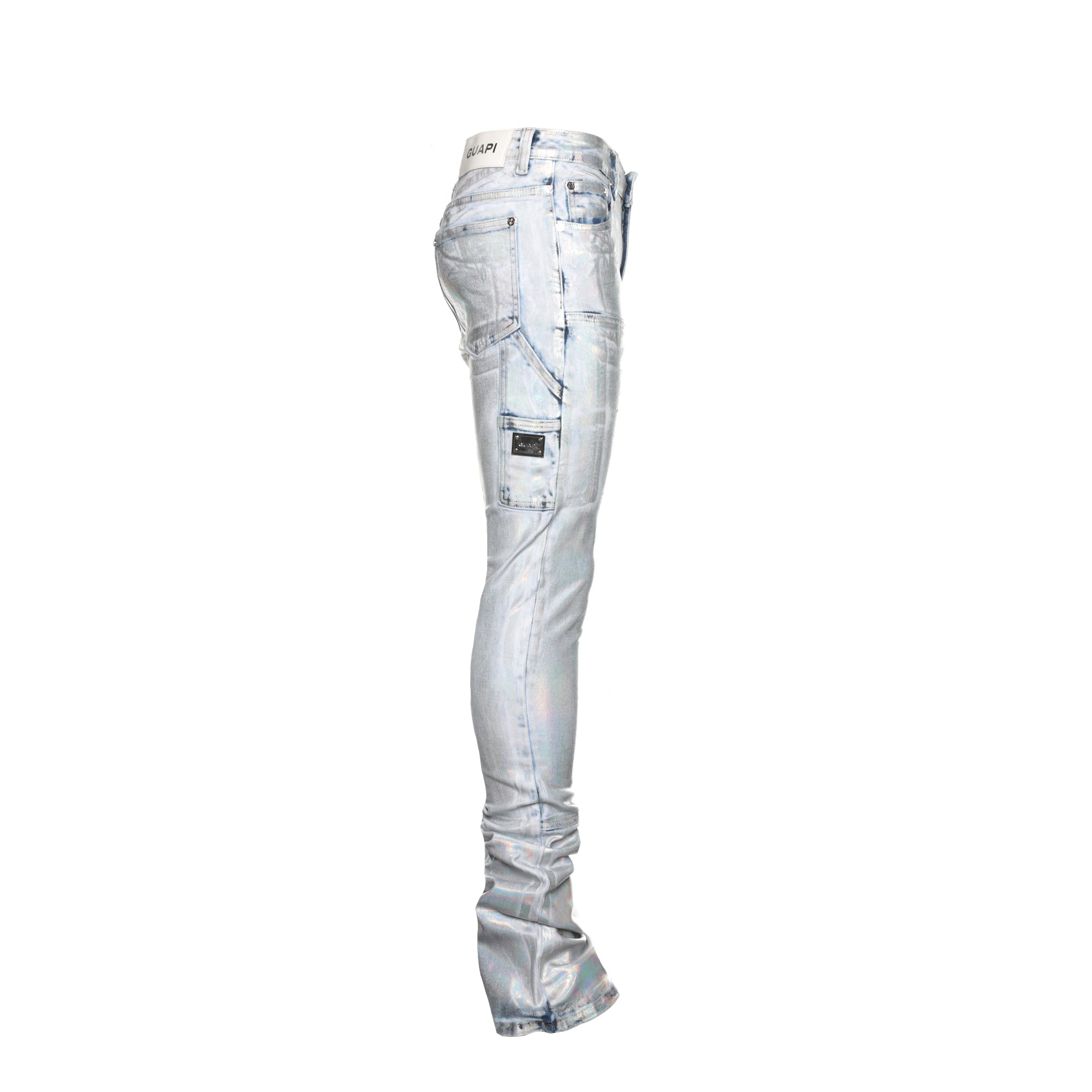 Guapi Steel Blue Prism Men's Stacked Jeans - SIZE Boutique