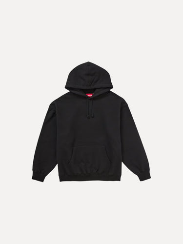 Supreme Satin Applique Hoodie Black