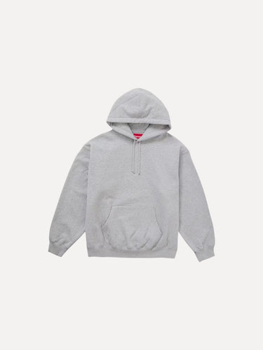 Supreme Satin Applique Hoodie Grey