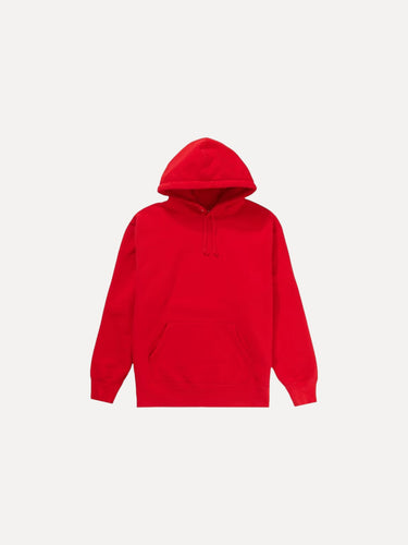 Supreme Satin Applique Hoodie Red