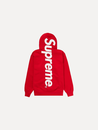 Supreme Satin Applique Hoodie Red