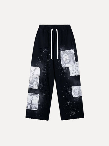 Divine Canvas Sweats Black