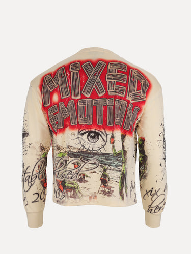 Mixed Emotions Art Club Cream Men's LS Tee - SIZE Boutique