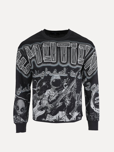 Mixed Emotions Astro Men's LS Black Tee - SIZE Boutique